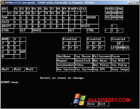 Ekran görüntüsü DOSBox Windows XP