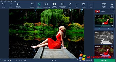 Ekran görüntüsü Movavi Photo Editor Windows XP