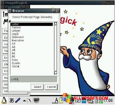 Ekran görüntüsü ImageMagick Windows XP