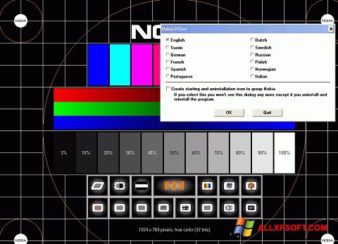 Ekran görüntüsü Nokia Monitor Test Windows XP