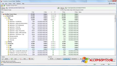 Ekran görüntüsü GoodSync Windows XP