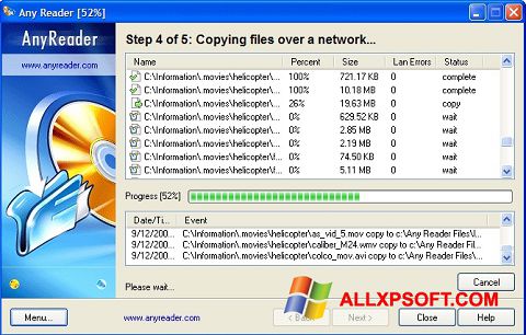 Ekran görüntüsü AnyReader Windows XP
